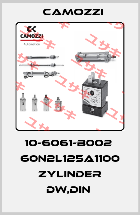 10-6061-B002  60N2L125A1100 ZYLINDER DW,DIN  Camozzi