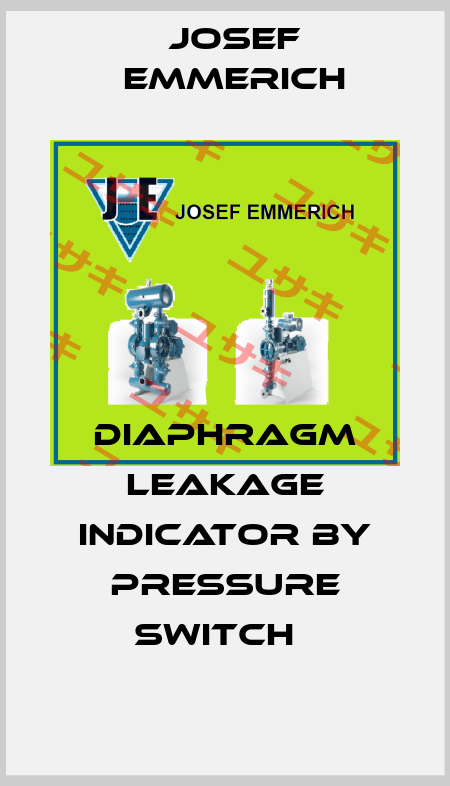 Diaphragm Leakage Indicator by Pressure Switch   Josef Emmerich