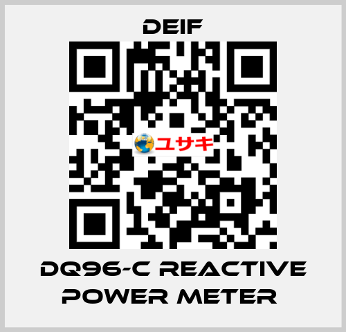 DQ96-C REACTIVE POWER METER  Deif