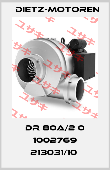 DR 80A/2 0 1002769 213031/10  Dietz-Motoren