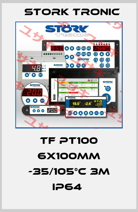 TF PT100 6x100mm -35/105°C 3m IP64  Stork tronic