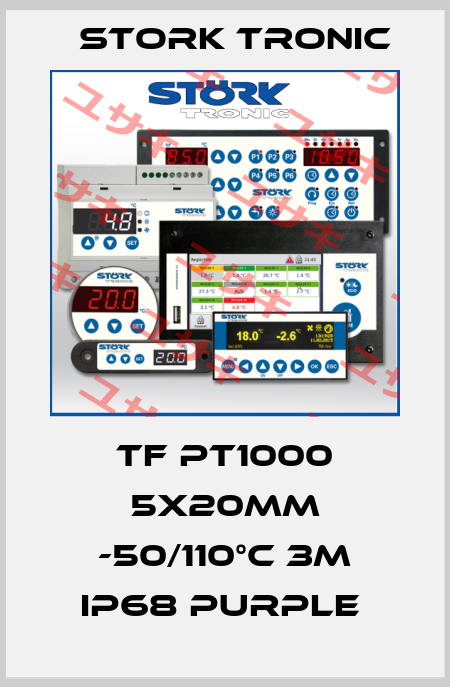 TF PT1000 5x20mm -50/110°C 3m IP68 purple  Stork tronic