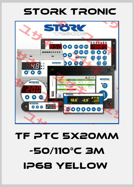 TF PTC 5x20mm -50/110°C 3m IP68 yellow  Stork tronic