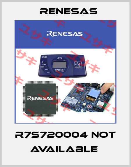 R7S720004 not available  Renesas