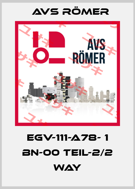 EGV-111-A78- 1 BN-00 TEIL-2/2 WAY Avs Römer