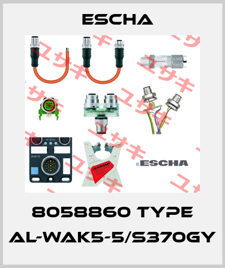 8058860 Type AL-WAK5-5/S370GY Escha