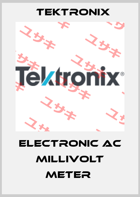 ELECTRONIC AC MILLIVOLT METER  Tektronix