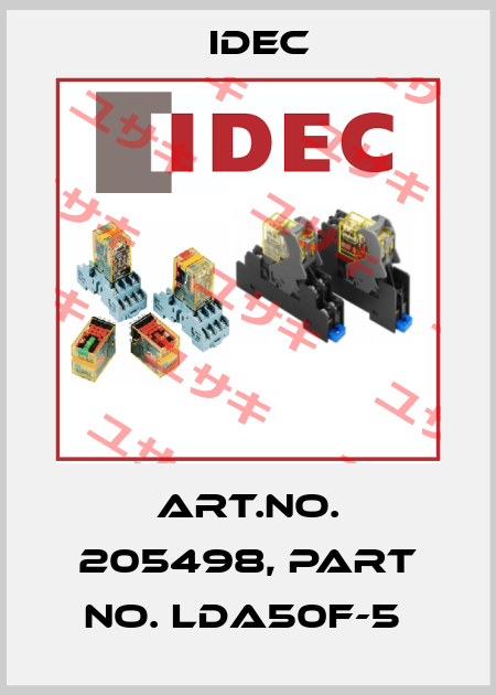 Art.No. 205498, Part No. LDA50F-5  Idec