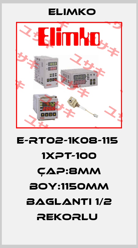 E-RT02-1K08-115     1XPT-100 ÇAP:8MM BOY:1150MM BAGLANTI 1/2 REKORLU  Elimko