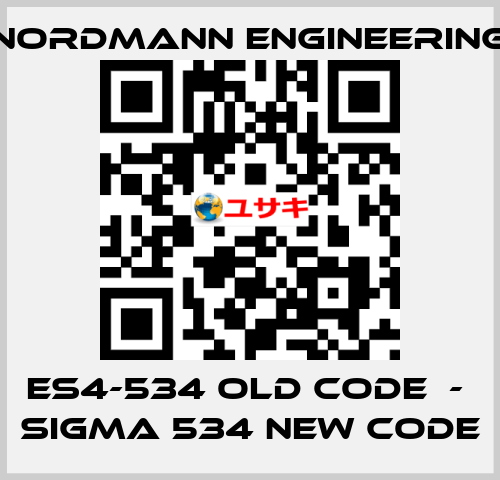 ES4-534 old code  -  SIGMA 534 new code NORDMANN ENGINEERING