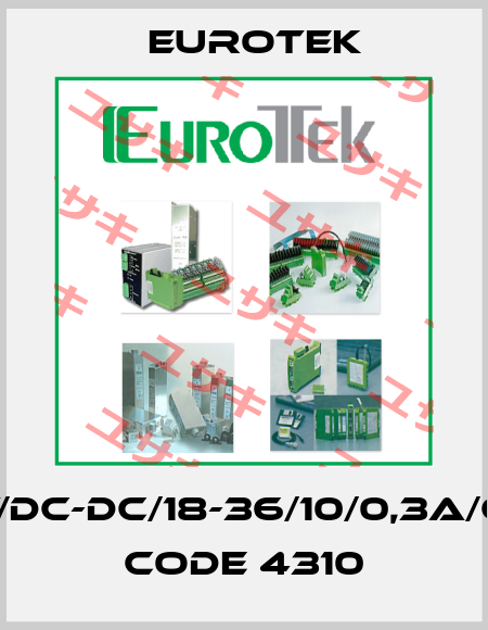 ET/DC-DC/18-36/10/0,3A/GB  CODE 4310 Eurotek