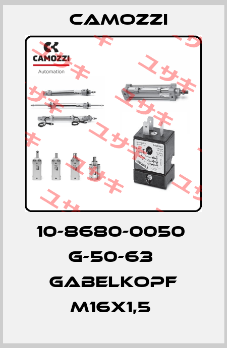 10-8680-0050  G-50-63  GABELKOPF M16X1,5  Camozzi