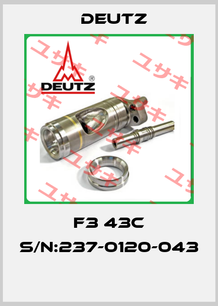 F3 43C S/N:237-0120-043  Deutz