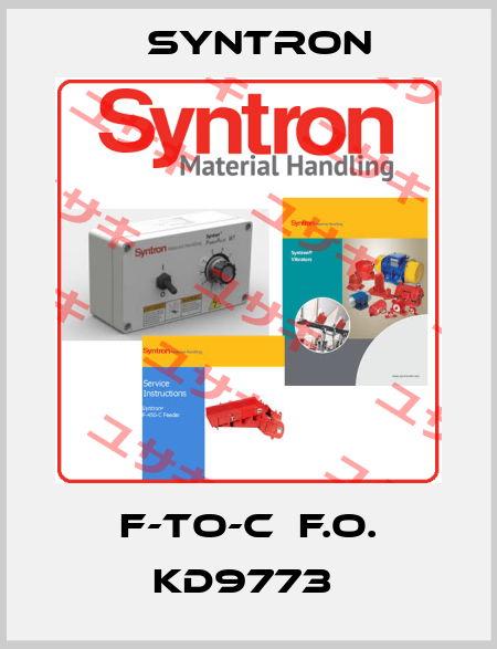 F-TO-C  F.O. KD9773  Syntron