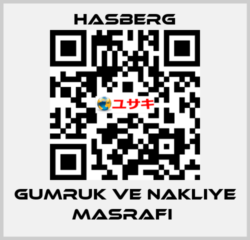 GUMRUK VE NAKLIYE MASRAFI  Hasberg