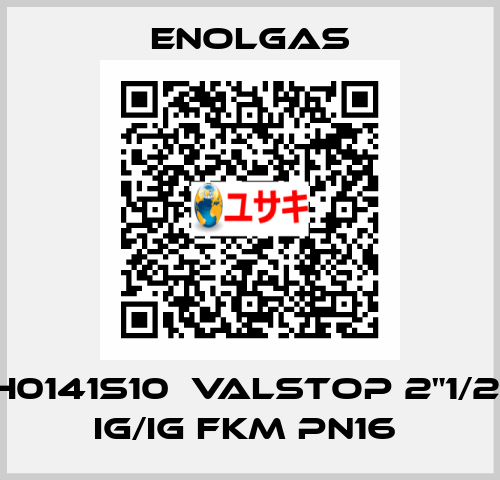 H0141S10  VALSTOP 2"1/2  IG/IG FKM PN16  Enolgas