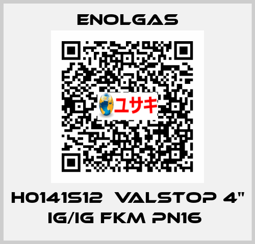 H0141S12  VALSTOP 4" IG/IG FKM PN16  Enolgas
