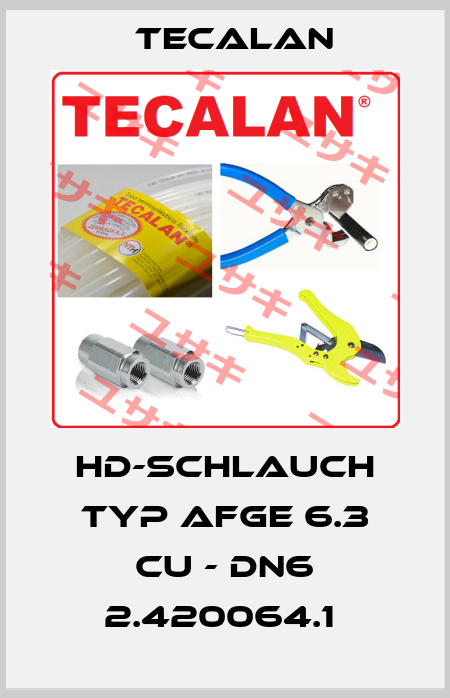 HD-SCHLAUCH TYP AFGE 6.3 CU - DN6 2.420064.1  Tecalan