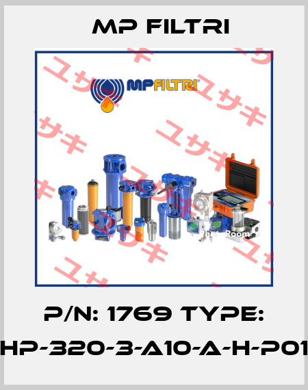 P/N: 1769 Type: HP-320-3-A10-A-H-P01 MP Filtri