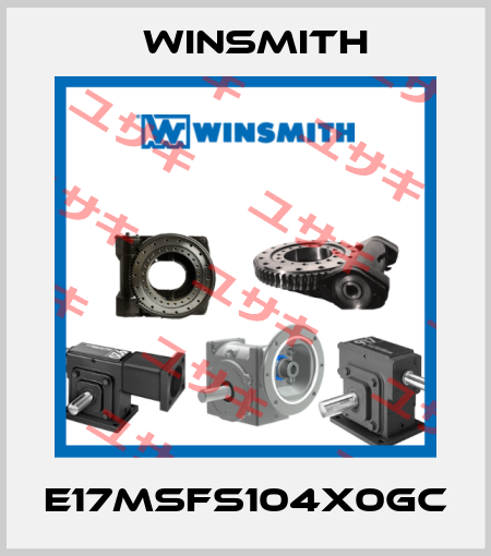 E17MSFS104X0GC Winsmith
