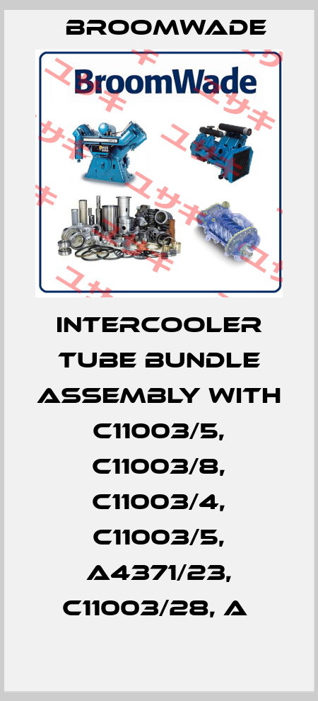 INTERCOOLER TUBE BUNDLE ASSEMBLY WITH C11003/5, C11003/8, C11003/4, C11003/5, A4371/23, C11003/28, A  Broomwade