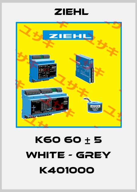 K60 60 ± 5 WHITE - GREY K401000  Ziehl
