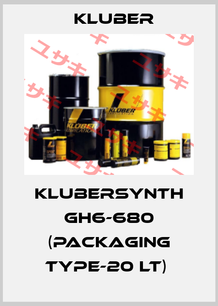 KLUBERSYNTH GH6-680 (packaging type-20 LT)  Kluber