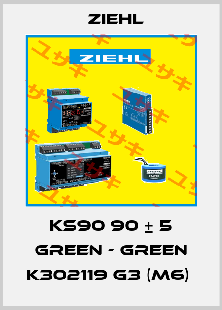 KS90 90 ± 5 GREEN - GREEN K302119 G3 (M6)  Ziehl