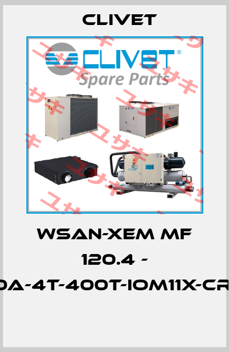 WSAN-XEM MF 120.4 - R410A-4T-400T-IOM11X-CREFP  Clivet