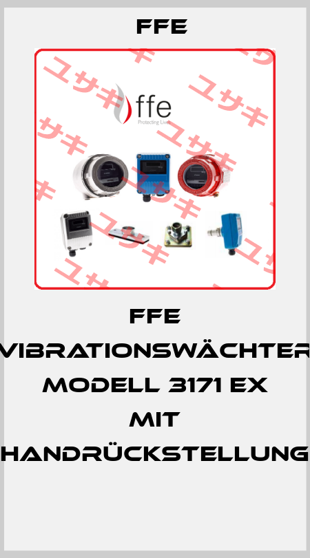 FFE Vibrationswächter Modell 3171 EX mit Handrückstellung  Ffe