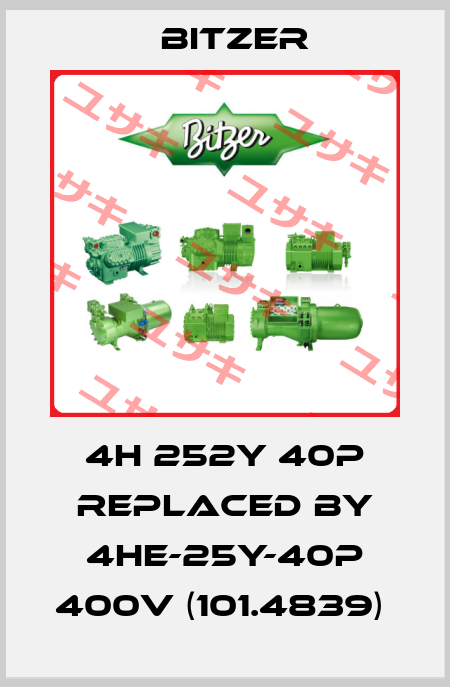 4H 252Y 40P REPLACED BY 4HE-25Y-40P 400V (101.4839)  Bitzer