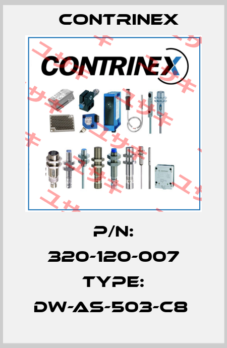 P/N: 320-120-007 Type: DW-AS-503-C8  Contrinex