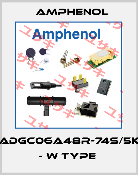 ADGC06A48R-74S/5K - W TYPE  Amphenol