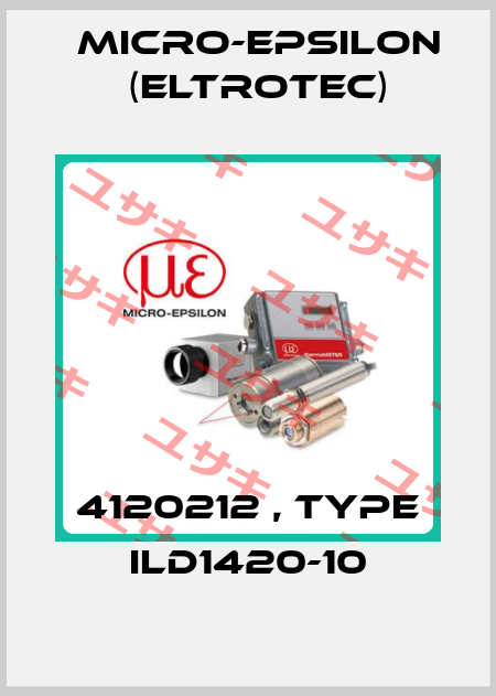 4120212 , type ILD1420-10 Micro-Epsilon (Eltrotec)