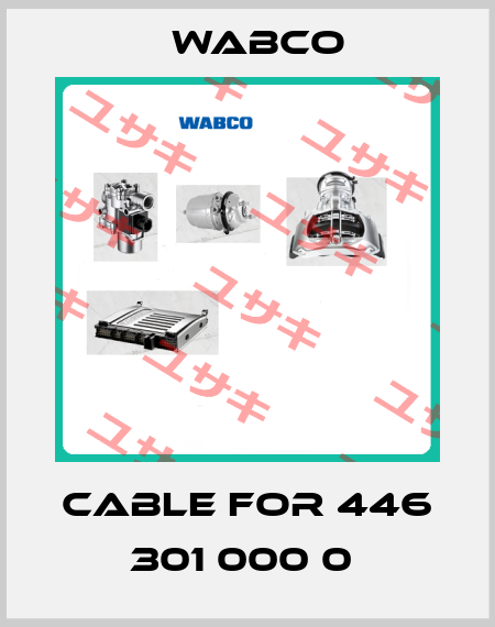 Cable For 446 301 000 0  Wabco