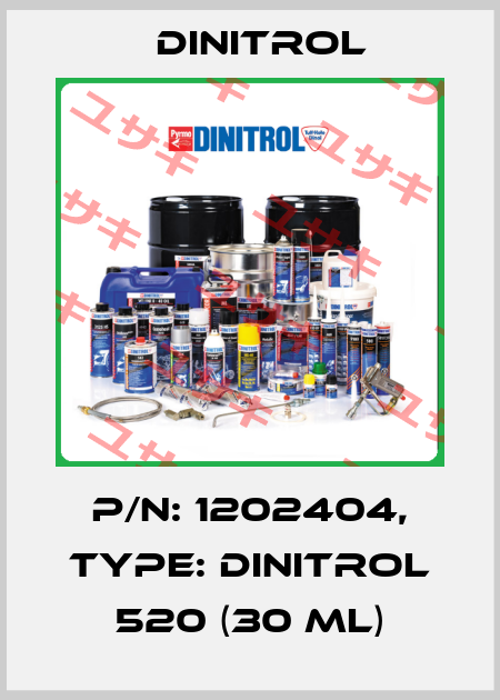 P/N: 1202404, Type: Dinitrol 520 (30 ml) Dinitrol