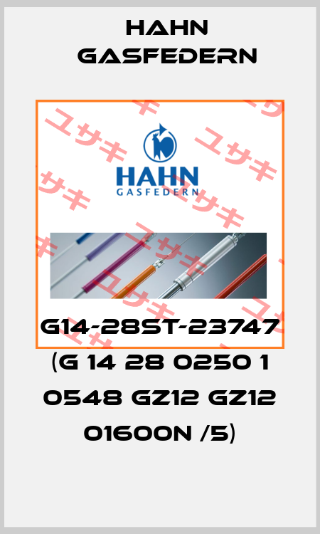 G14-28ST-23747 (G 14 28 0250 1 0548 GZ12 GZ12 01600N /5) Hahn Gasfedern