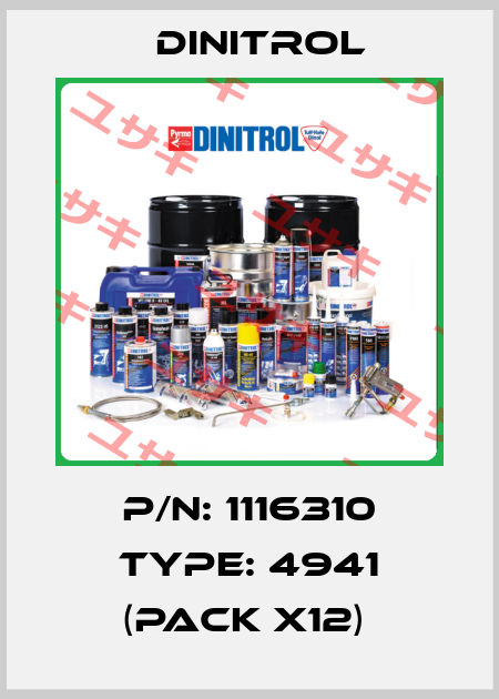 P/N: 1116310 Type: 4941 (pack x12)  Dinitrol