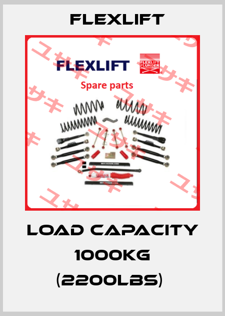 LOAD CAPACITY 1000KG (2200LBS)  Flexlift