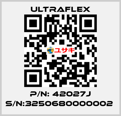 P/N: 42027J S/N:3250680000002  Ultraflex