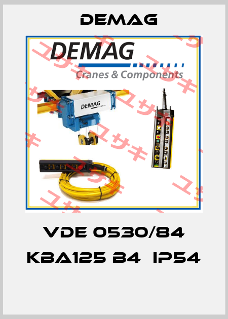 VDE 0530/84 KBA125 B4  IP54  Demag