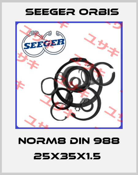 Norm8 DIN 988 25x35x1.5  Seeger Orbis