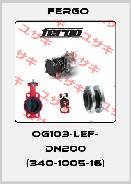 OG103-LEF- DN200 (340-1005-16) Fergo