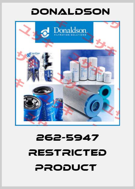 262-5947 restricted product  Donaldson