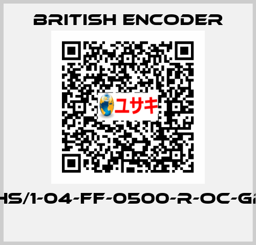 755HS/1-04-FF-0500-R-OC-G2-ST  British Encoder