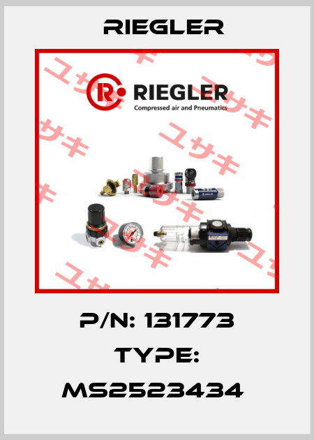 P/N: 131773 Type: MS2523434  Riegler