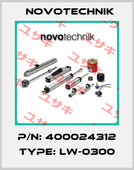 P/N: 400024312 Type: LW-0300 Novotechnik