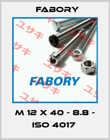 M 12 X 40 - 8.8 - ISO 4017  Fabory