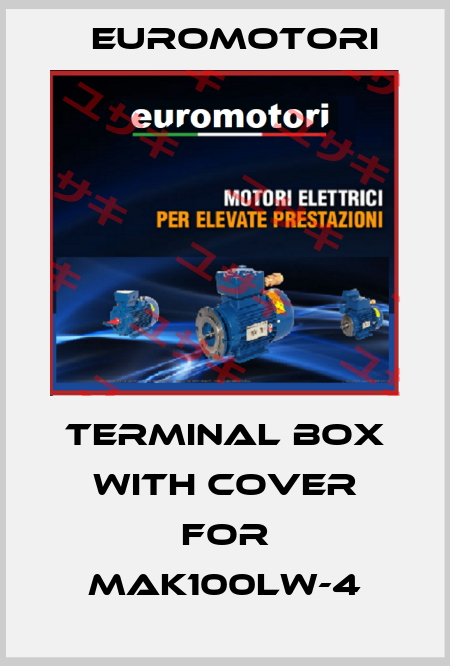 Terminal box with cover for MAK100Lw-4 Euromotori