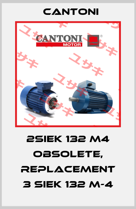 2SIEK 132 M4 obsolete, replacement 3 SIEK 132 M-4 Cantoni